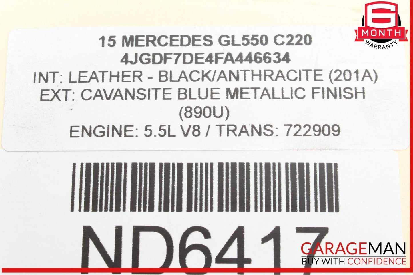 11-17 Mercedes X166 GL550 GL450 CL550 E550 Oil Separator Cover 2780180035 OEM
