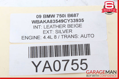 09-15 BMW 750i 750Li 740i 740Li 760Li Front Right Control Arm OEM