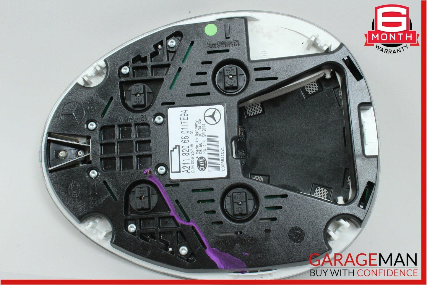 03-11 Mercedes W211 E350 CLS500 Rear Overhead Dome Light Lamp Reading Map Gray