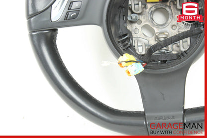 10-15 Porsche Cayenne Panamera Multifunction Steering Wheel Assembly Black OEM