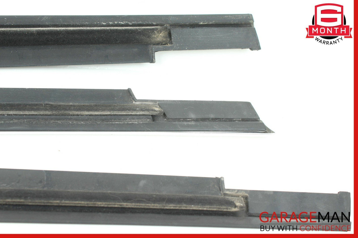 14-17 Maserati Ghibli Rear Exterior Door Chrome Trim Molding Panel Cover Set OEM