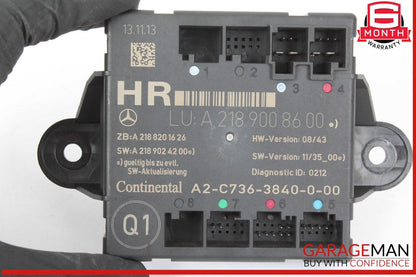 08-18 Mercedes W212 E250 C350 CLS550 Rear Right Side Door Control Module Unit