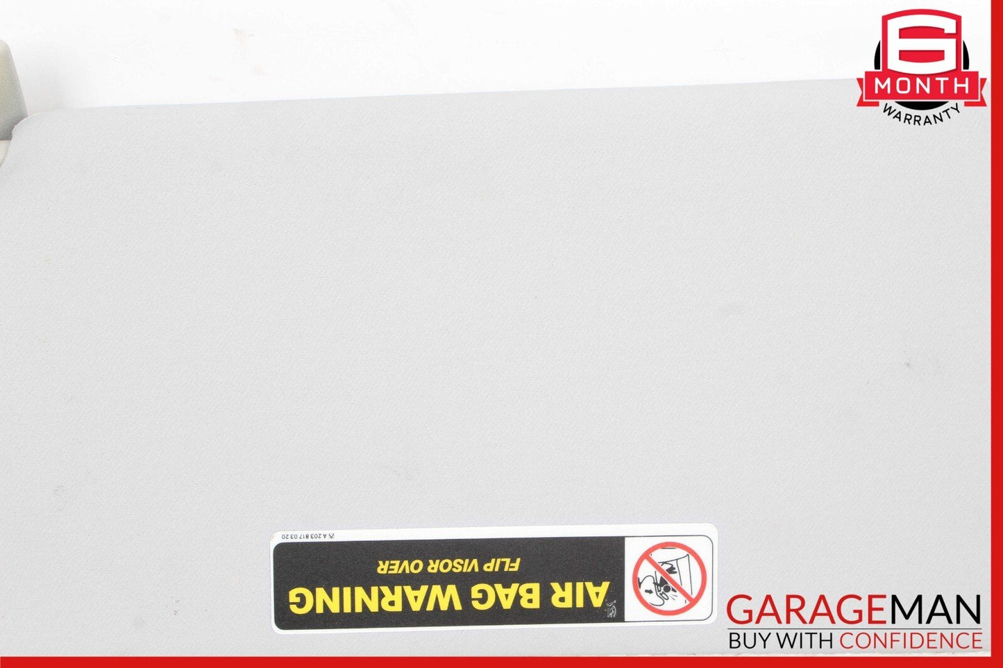 01-07 Mercedes W203 C240 Front Right Sun Visor Sunvisor Gray 2038170320 OEM