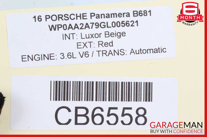 10-16 Porsche Panamera 970 Rear Right Side Top Upper Roof Dome Light Lamp OEM