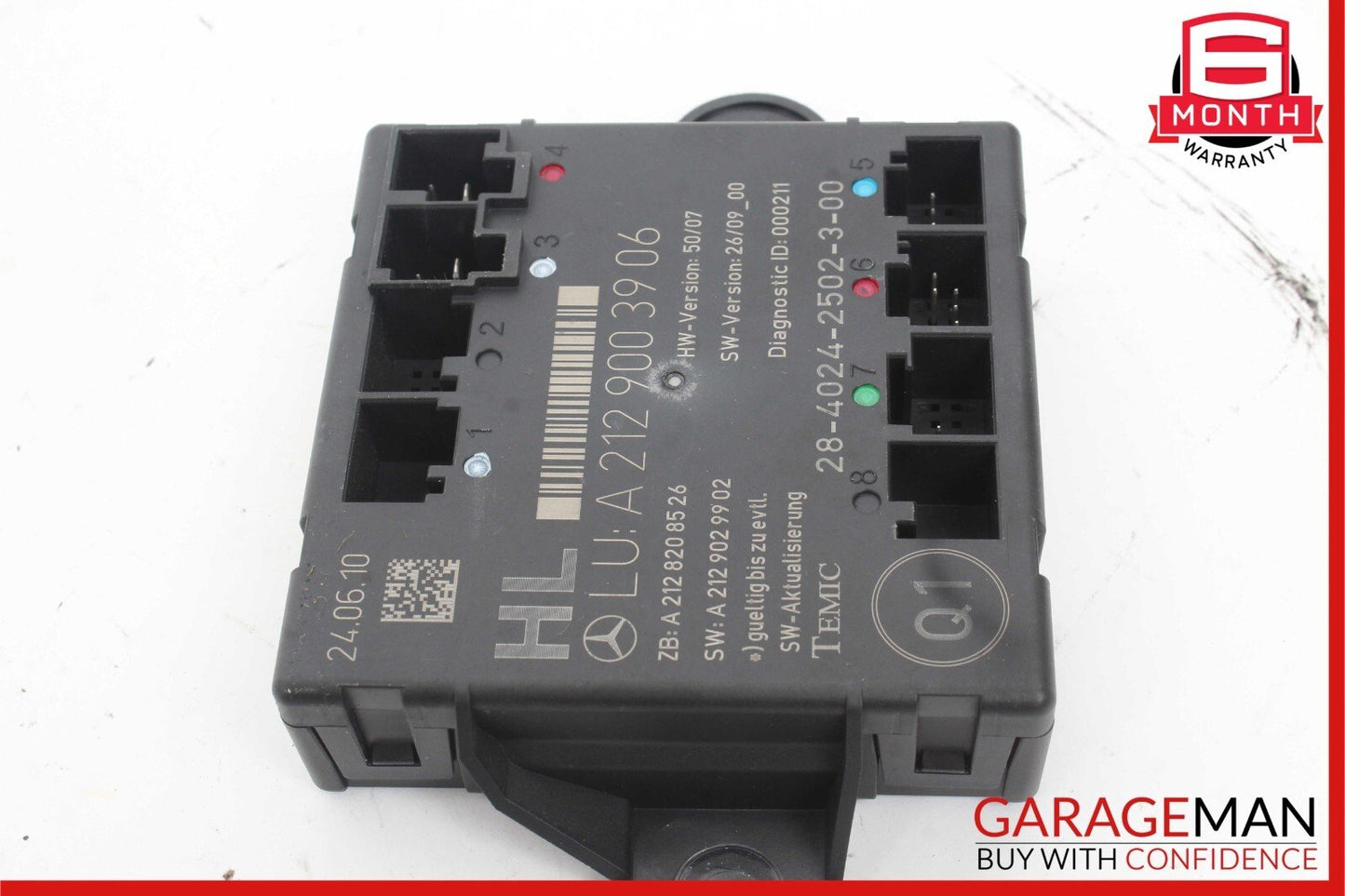 08-18 Mercedes W212 E550 C300 CLS550 Rear Left Side Door Control Module OEM