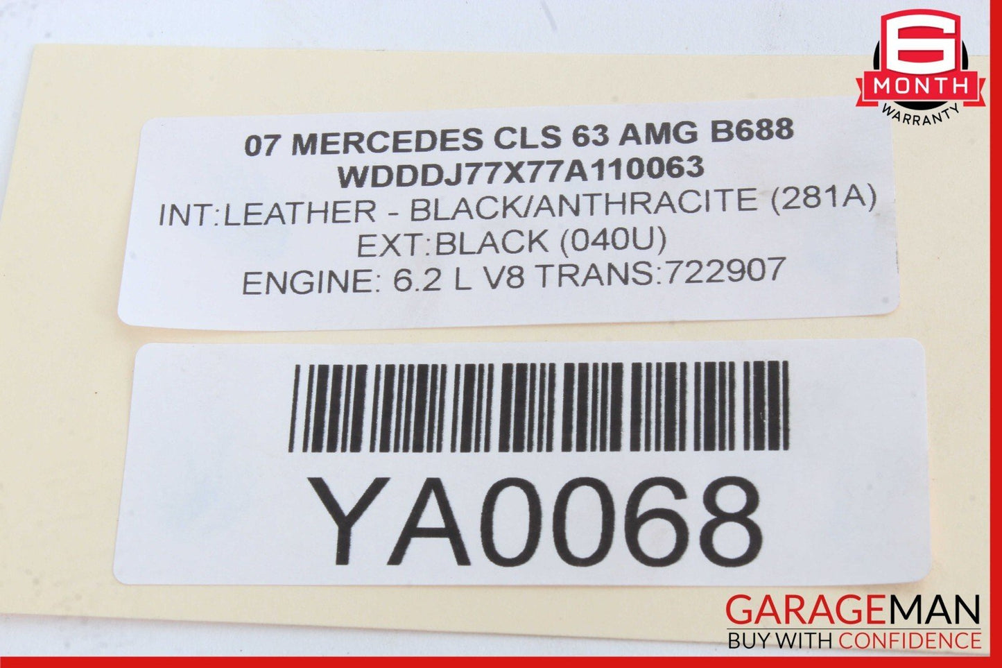 03-11 Mercedes W219 CLS63 E55 AMG Rear Right Passenger Side Upper Control Arm