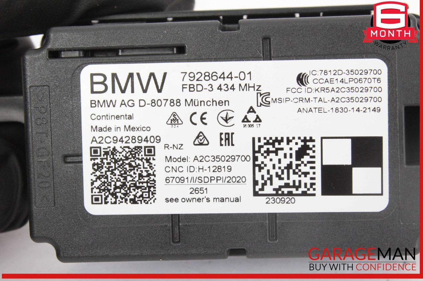 16-22 BMW X1 Remote Radio Receiver Control Module Unit 7928644 OEM