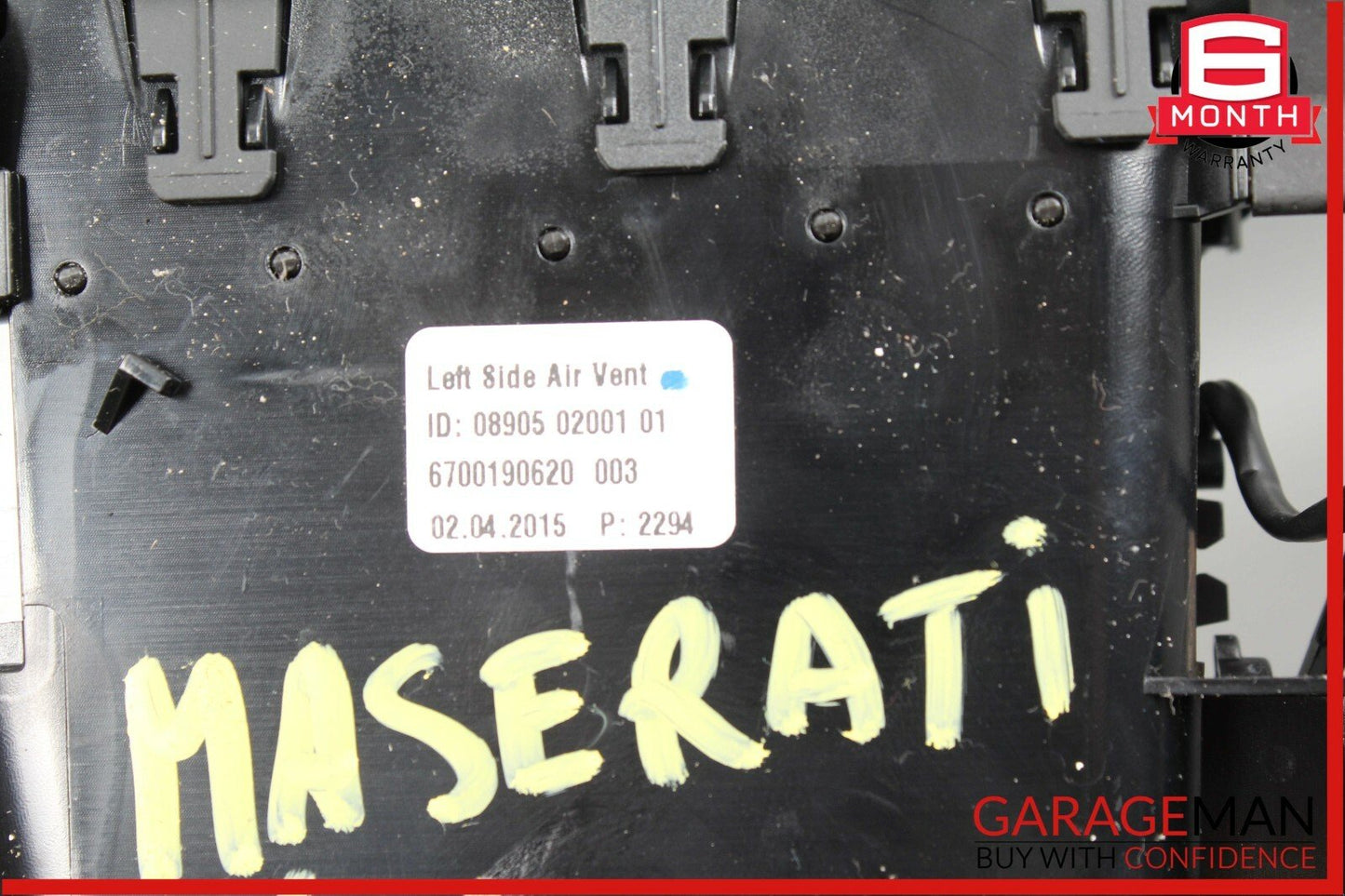14-17 Maserati Ghibli Front Left Side Dash AC A/C Air Vent Trim Grille Panel OEM
