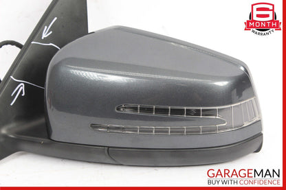 12-14 Mercedes W204 C250 Front Left Driver Side Mirror Rear View Door Flintgray