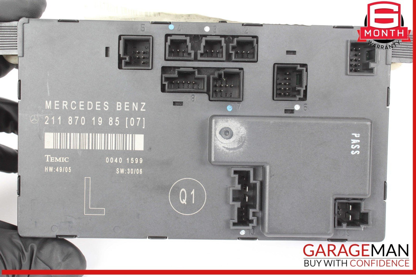 03-09 Mercedes W211 E350 Front Left Driver Side Door Control Module Unit OEM