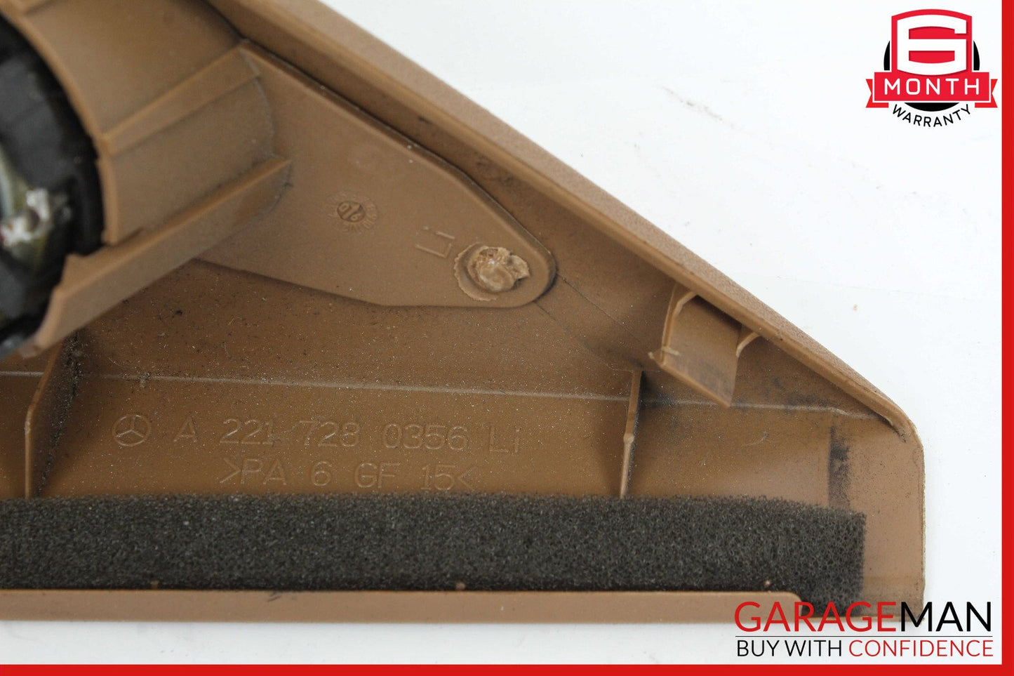 07-13 Mercedes W221 S500 S550 Front Left Side Door Tweeter Speaker Cover Brown