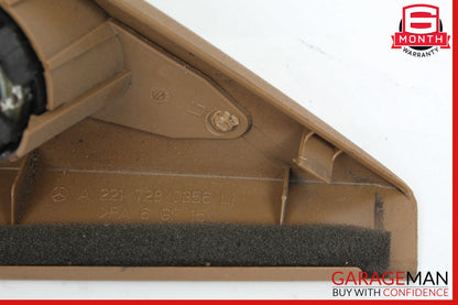 07-13 Mercedes W221 S500 S550 Front Left Side Door Tweeter Speaker Cover Brown