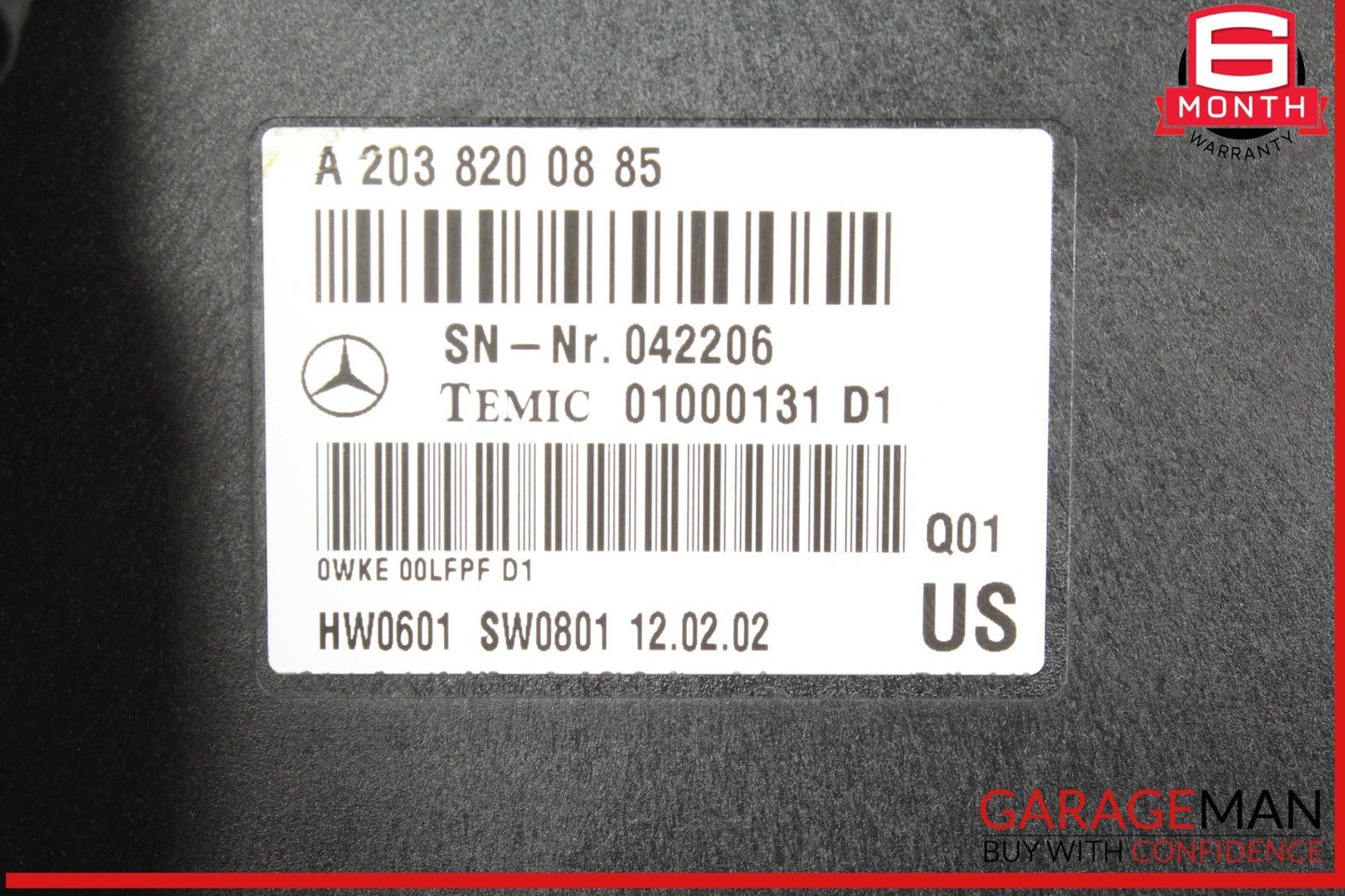 03-06 Mercedes R230 SL500 S55 Communication Voice Control Module 2038200885 OEM