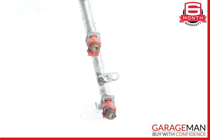 01-04 Mercedes W203 C320 Fuel Injection Rail Line w/ Injectors 1120700895 OEM