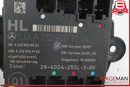 08-18 Mercedes W204 C300 Rear Left Side Door Control Module 2129003906 OEM