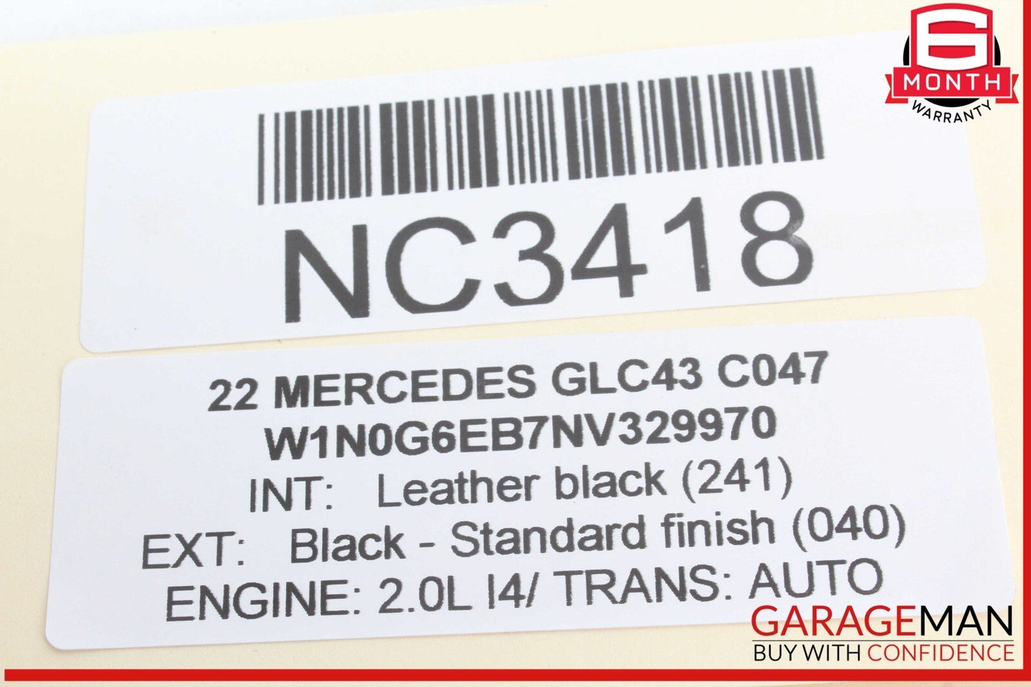 16-22 Mercedes X253 GLC43 AMG Rear Left or Right Side Upper Rearward Control Arm