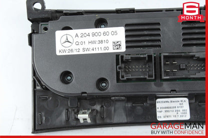 12-14 Mercedes W204 C250 C300 AC A/C Heater Climate Control 2049006005 OEM