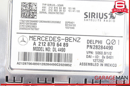 12-14 Mercedes W204 C250 GLK350 Sirius Satellite Radio Receiver 2128706489 OEM