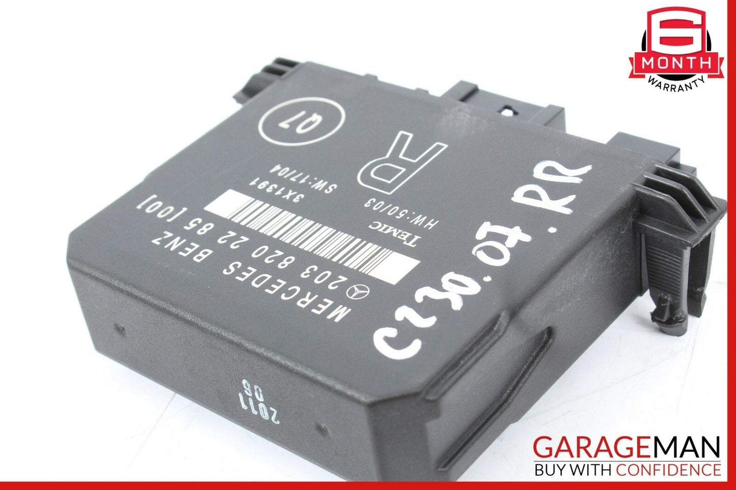 01-07 Mercedes W203 C230 C350 Rear Right Passenger Side Door Control Module Unit