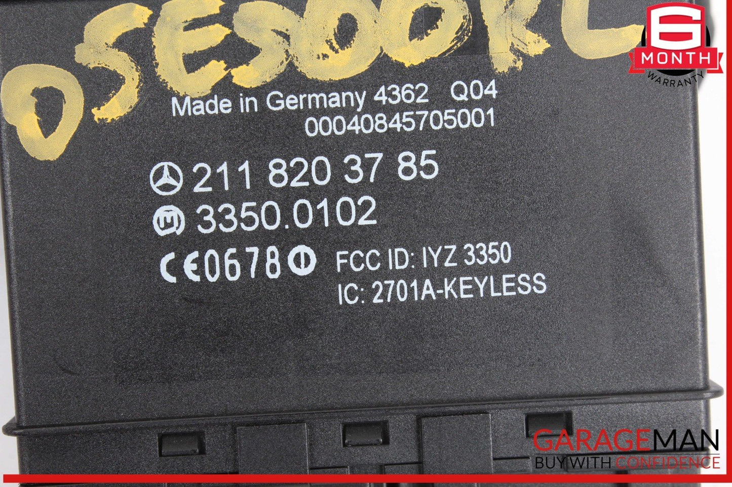 03-11 Mercedes W211 E500 Rear Right Side Door Keyless Go Control Module Unit OEM