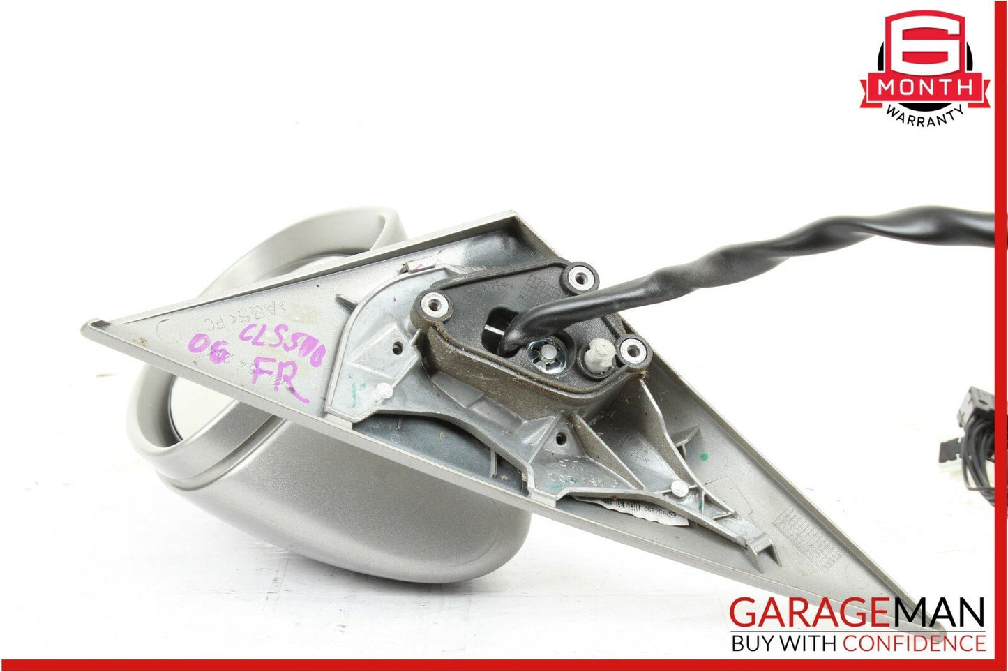 06-08 Mercedes W219 CLS500 Front Right Side Mirror Door Rear View Silver