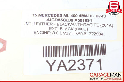 12-19 Mercedes W166 ML400 Rear Left or Right Door Sound Speaker 1668202102 OEM