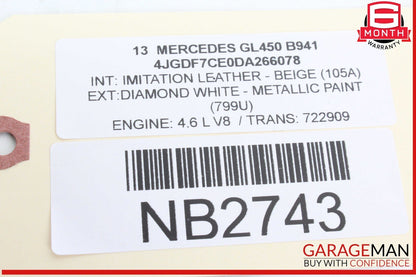 12-19 Mercedes X166 GL450 ML350 Speaker Door Mirror Cover Front Right OEM