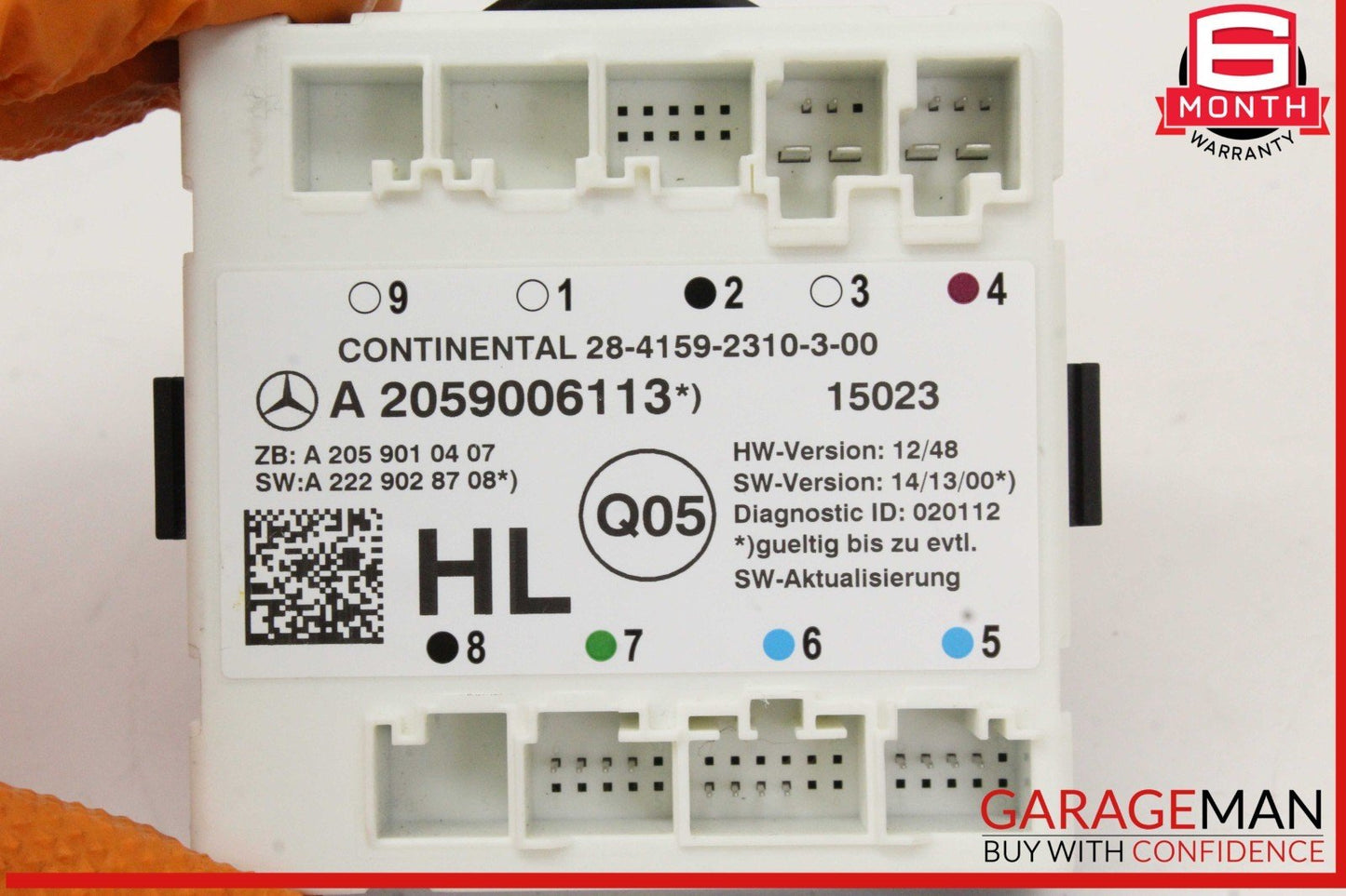 15-18 Mercedes W205 C300 Rear Left Driver Side Door Control Module Unit OEM
