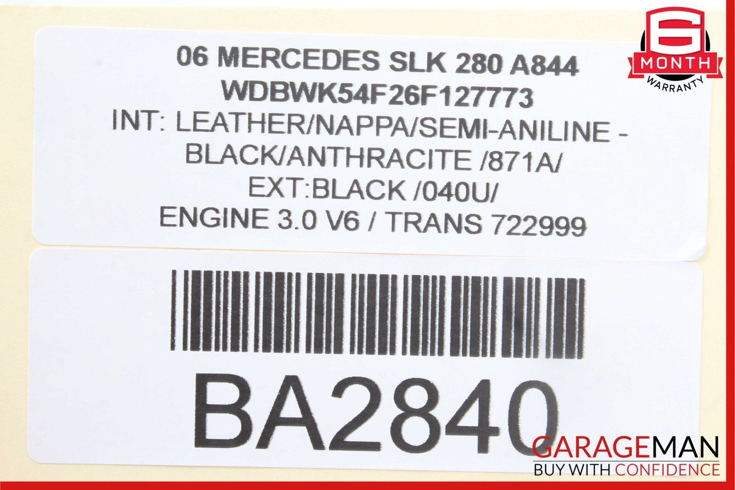 05-11 Mercedes R171 SLK280 SLK350 Rear Right Side Hard Top Hinge Flap Trim Cover