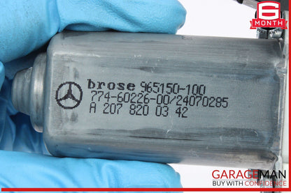 10-20 Mercedes W207 E350 Front Left Window Regulator Motor 2078200342 OEM