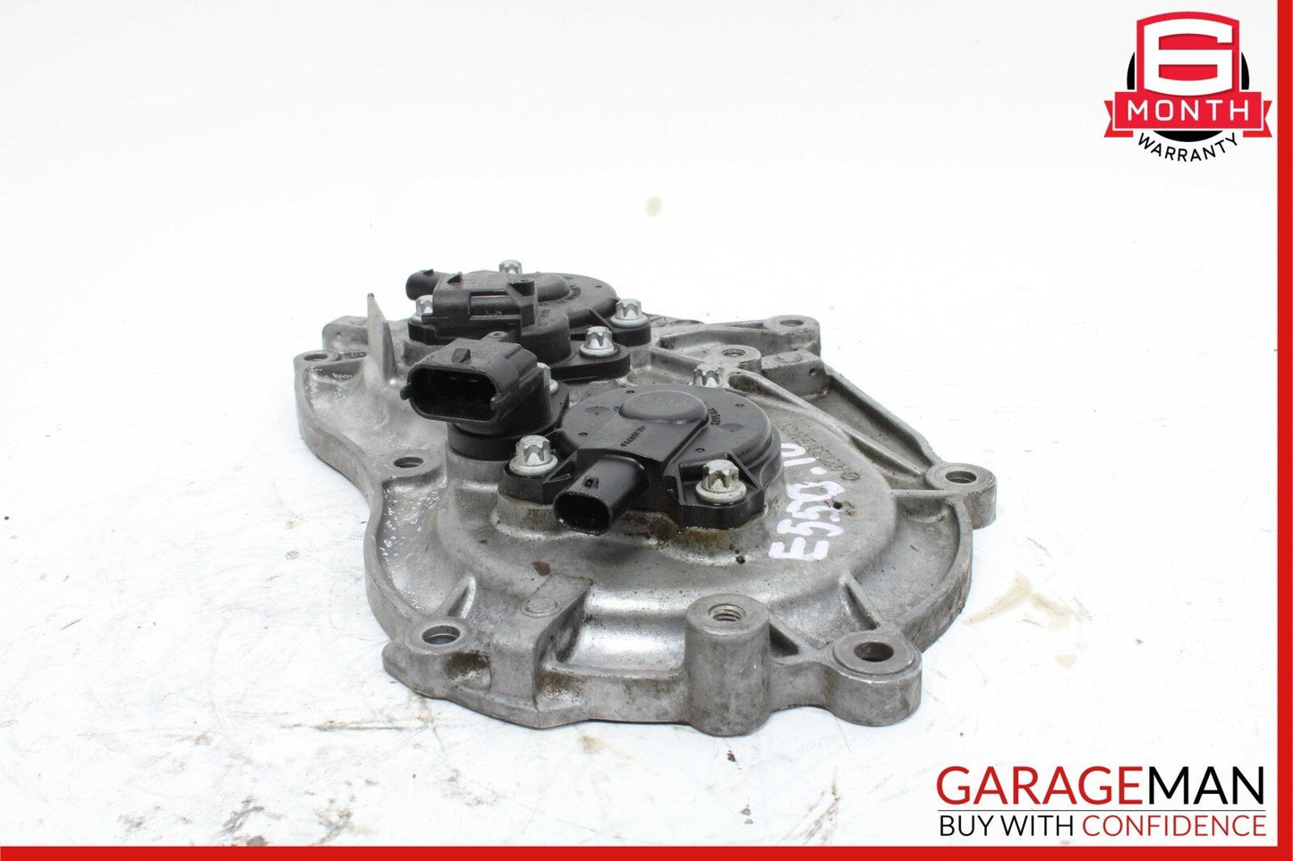 06-13 Mercedes W212 E550 S550 Front Right Engine Timing Chain Cover Plate OEM