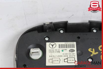 03-04 Mercedes R230 SL500 SL55 AMG Front Top Upper Overhead Dome Light Lamp Grey