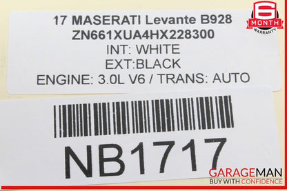 14-20 Maserati Levante Front Left Side Seat Adjustment Control Switch Module