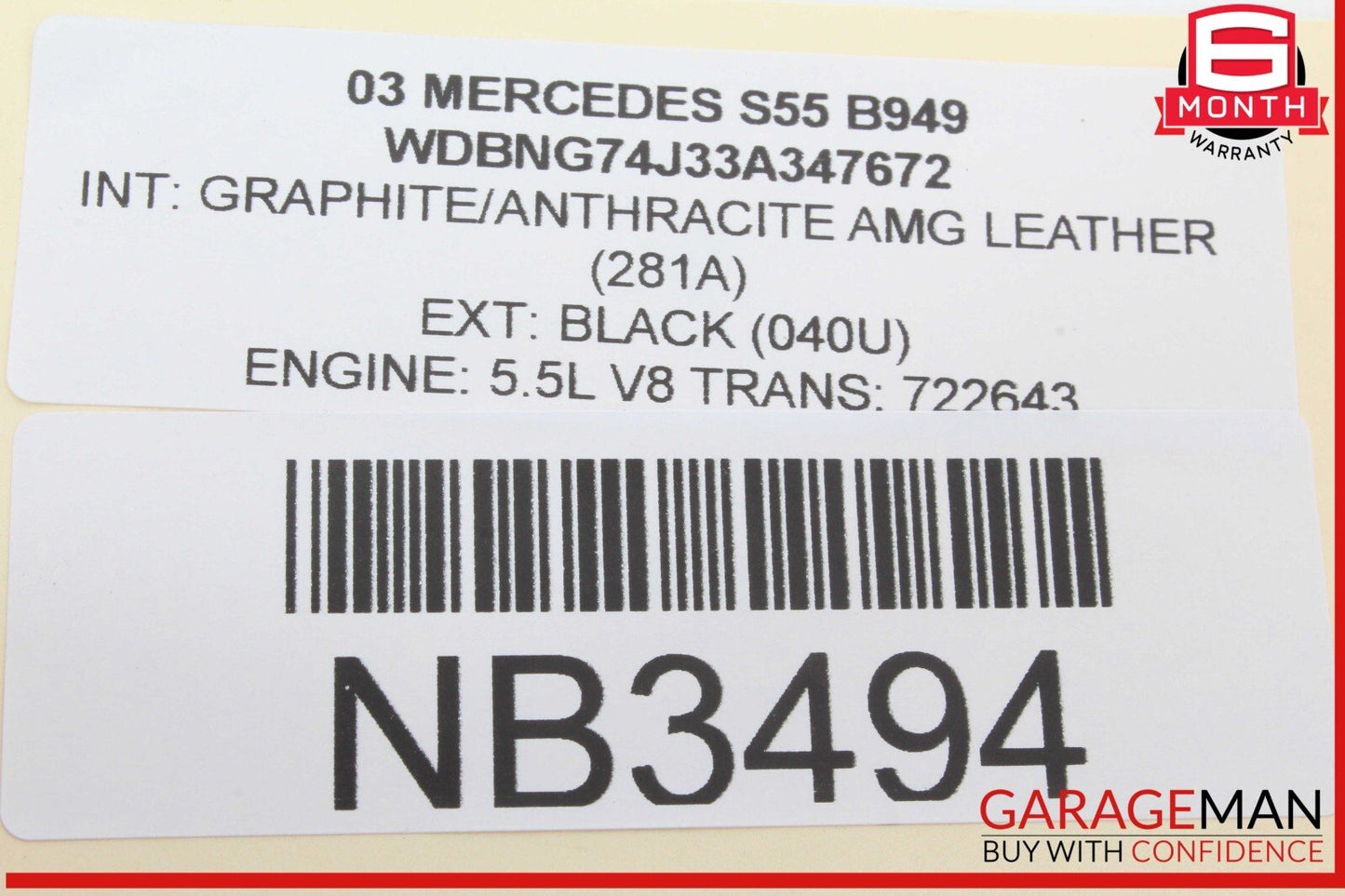 03-06 Mercedes W220 S55 AMG Front Left Side Seat Control Module Unit OEM