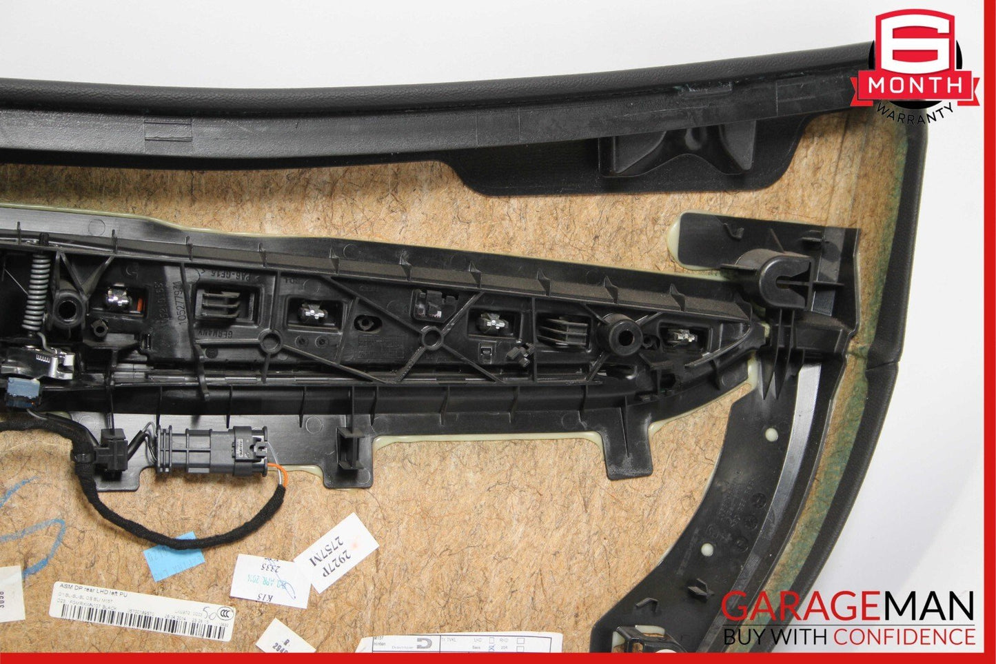 14-17 Maserati Ghibli Rear Left Side Complete Interior Door Panel Cover Black