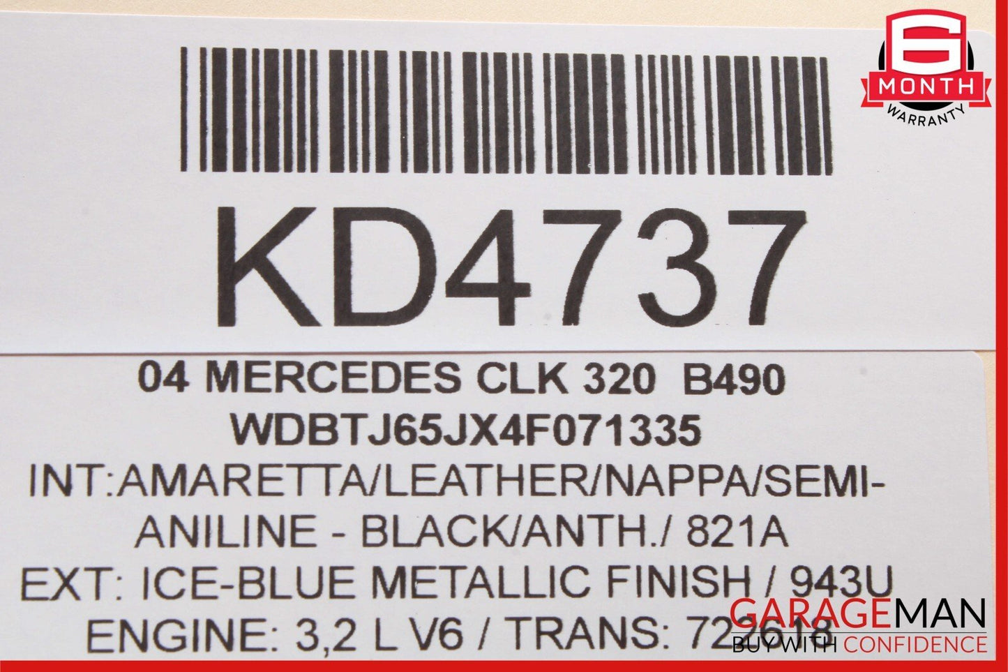 03-09 Mercedes W209 CLK320 Rear Right / Left Door Window Regulator Switch Button
