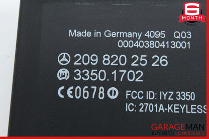 03-09 Mercedes W209 CLK350 CLK280 CLK55 Keyless Go Control Module Unit