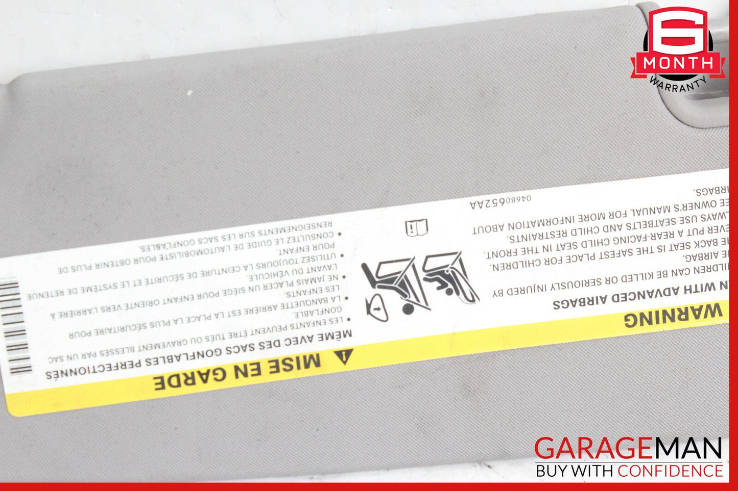 17-22 Alfa Romeo Giulia Front Right Passenger Side Sun Visor Sunvisor OEM