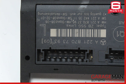 07-13 Mercedes W221 S400 S550 Front Left Driver Seat Control Unit 2218707393 OEM