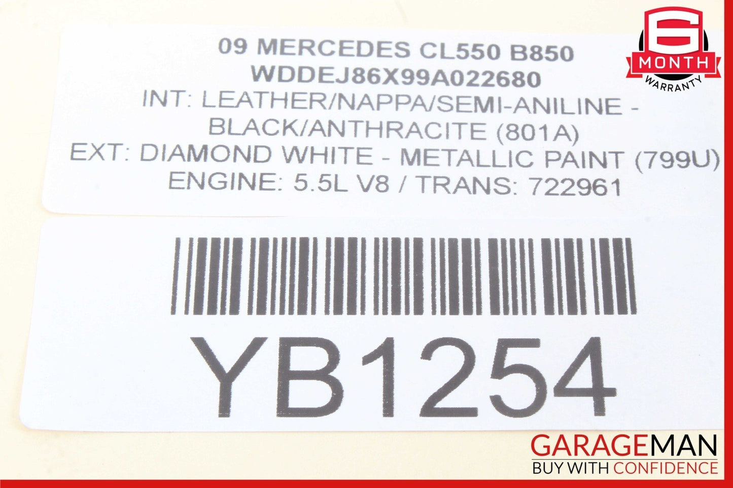 07-14 Mercedes W216 CL550 S400 Rear Left or Right Side Upper Control Arm OEM
