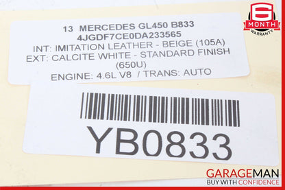 12-19 Mercedes X166 GL450 ML400 GLS550 ABS Anti Lock Brake Pump Hydraulic OEM