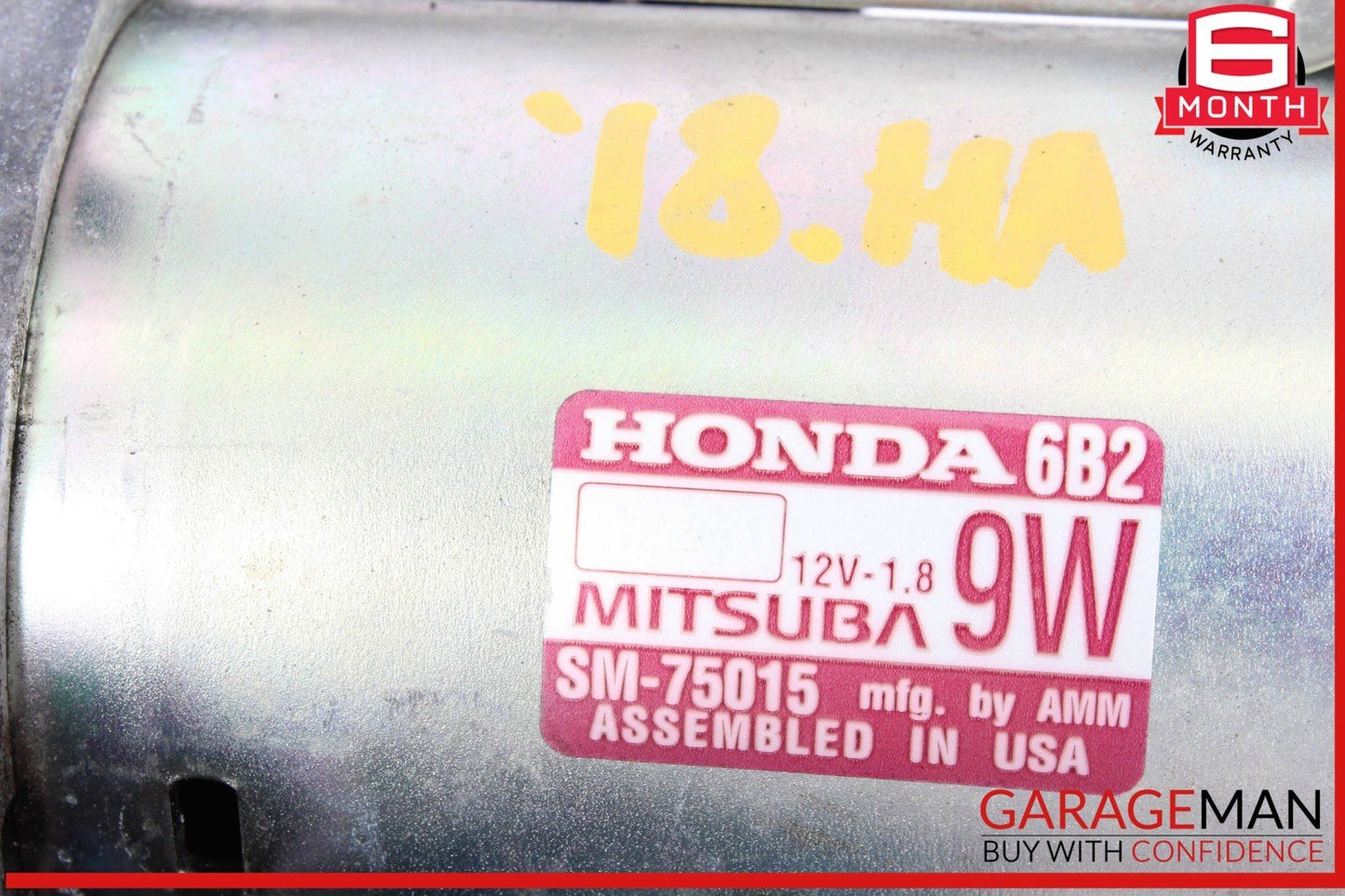 18-22 Honda Accord Sport Engine Starter Motor SM75015 OEM