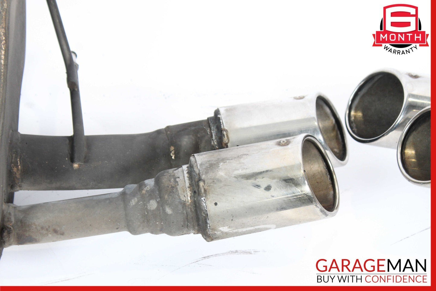 04-08 Maserati Quattroporte M139 Left & Right Side Exhaust Muffler Dual Tips Set
