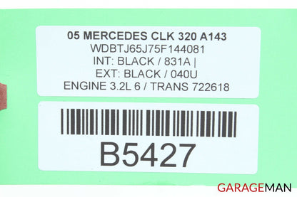 01-07 Mercedes W209 CLK320 C230 Exhaust Valve Sensor Module Unit 2038000178 OEM