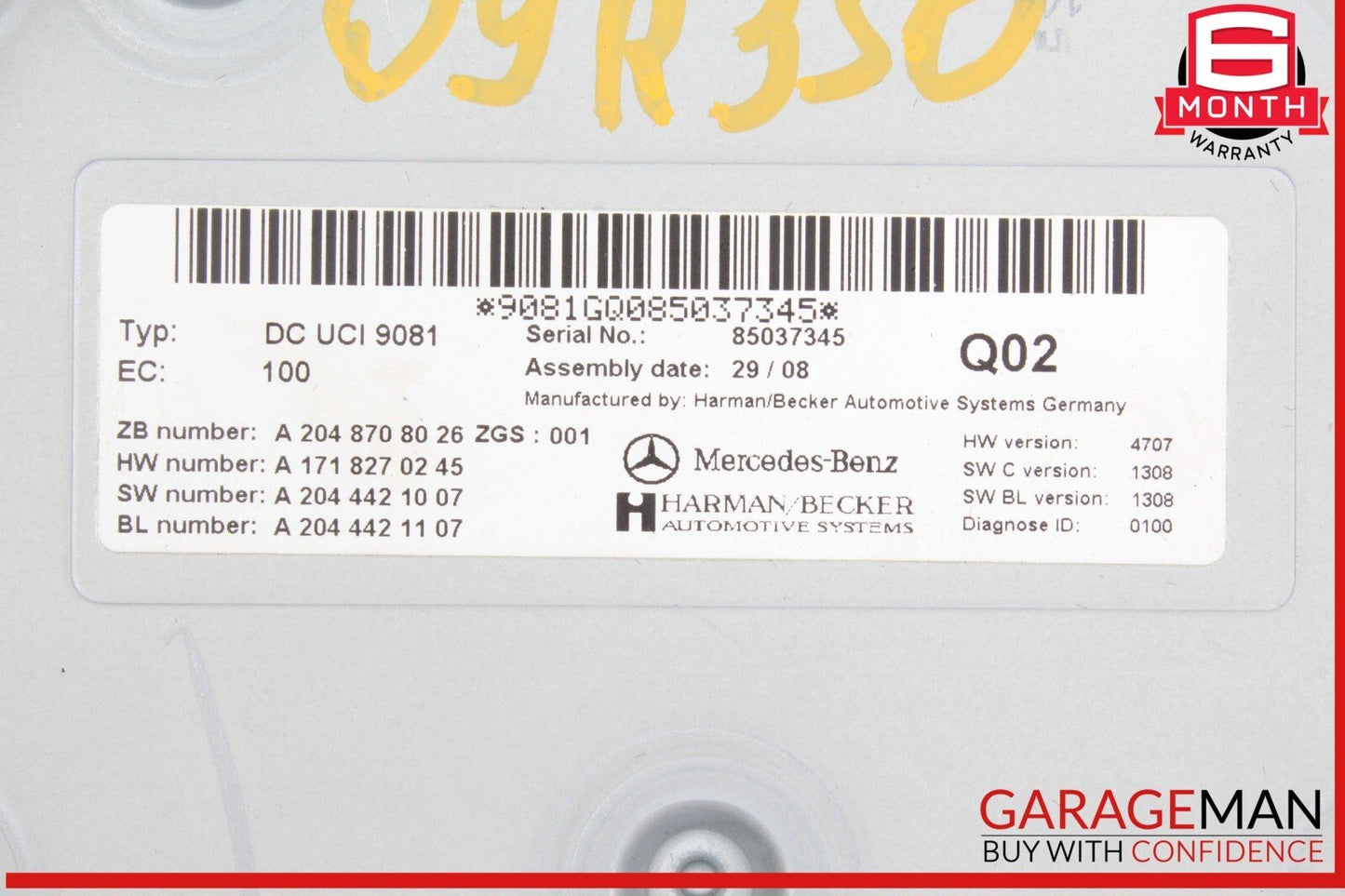 Mercedes W251 R350 4MATIC Communication Interface Module 2048708026 OEM