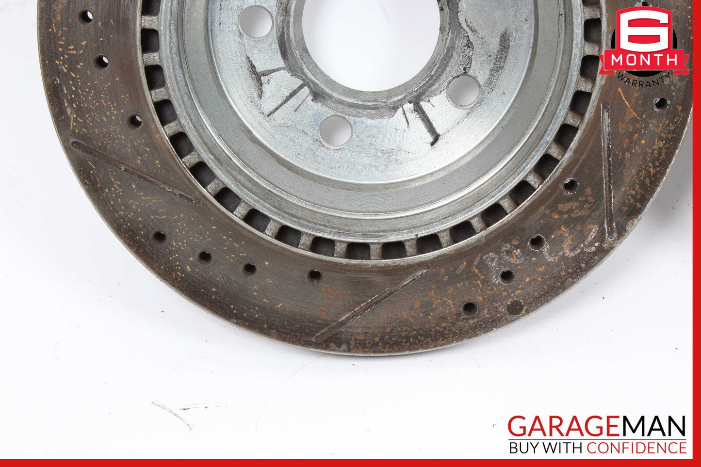 06-11 Mercedes W219 CLS550 Rear Right & Left Brake Rotor Disc Set Drilled OEM