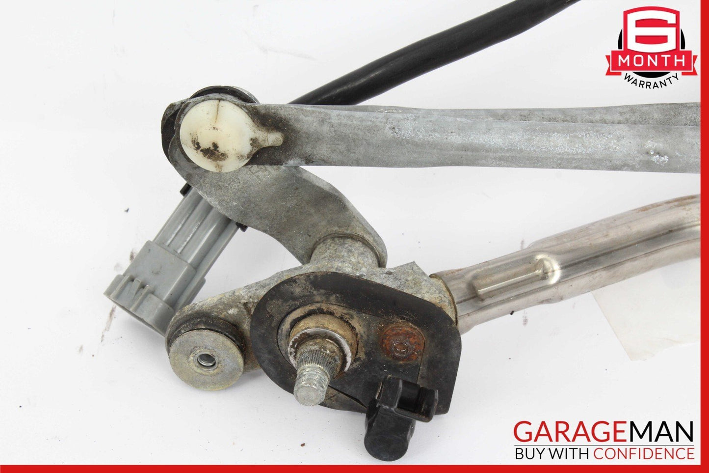 03-13 Maserati Quattroporte M139 Front Windshield Wiper Linkage Arm w/ Motor OEM