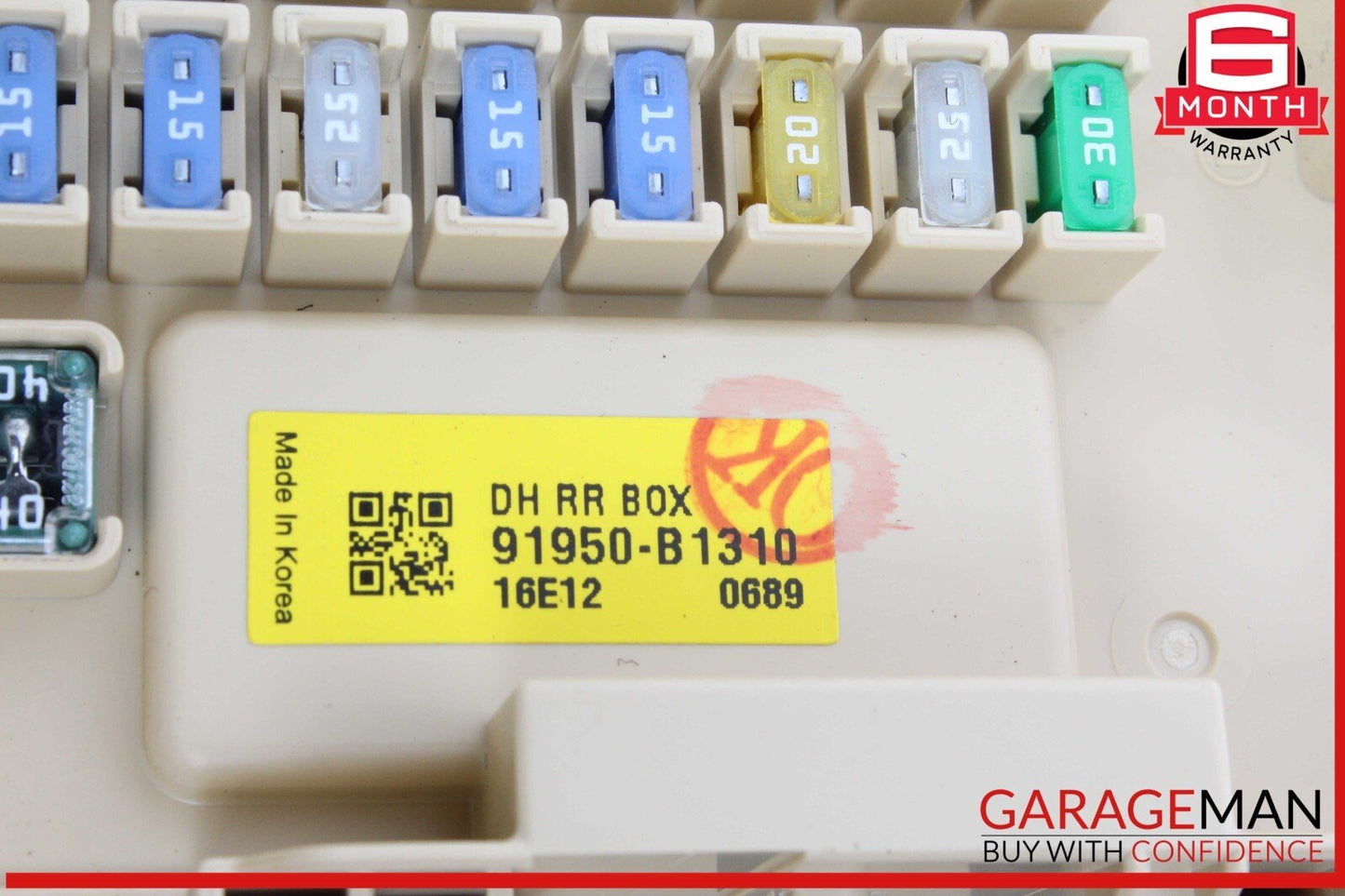 15-20 Hyundai Genesis G80 Rear Trunk Fuse Relay Junction Box Fusebox OEM