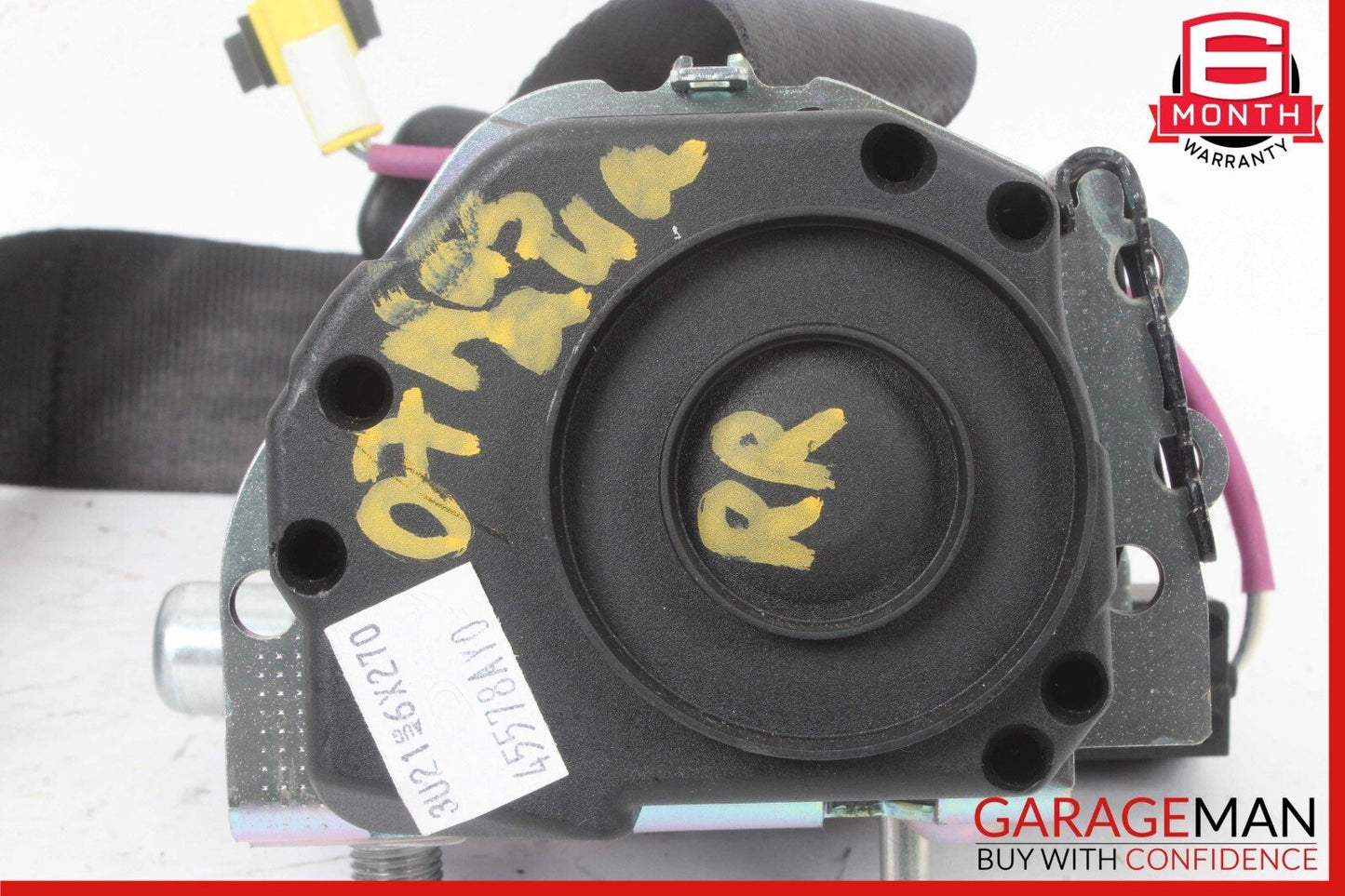 03-08 Maserati Quattroporte M139 Rear Right Seatbelt Seat Belt Retractor OEM