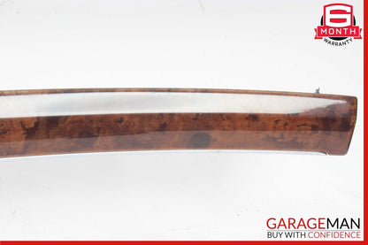 07-13 Mercedes W221 S550 Dash Center Cover Panel Air Vent w/ Door Wood Bezel Set